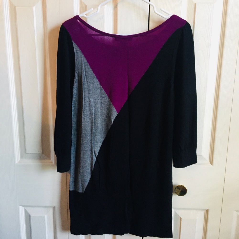 Whbm Size Medium Color Block Sweater - image 6